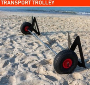 MiniCat 420 Transport Trolley Wheels on the Beach
